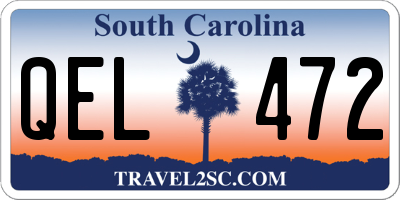 SC license plate QEL472