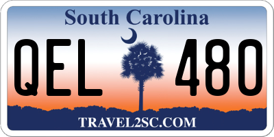 SC license plate QEL480