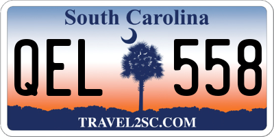 SC license plate QEL558