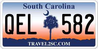 SC license plate QEL582