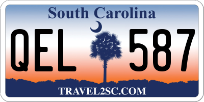 SC license plate QEL587