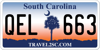 SC license plate QEL663