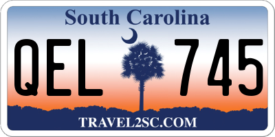 SC license plate QEL745