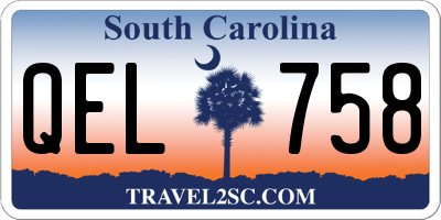 SC license plate QEL758