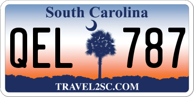 SC license plate QEL787