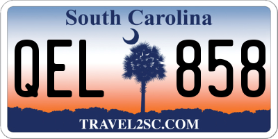 SC license plate QEL858