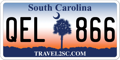 SC license plate QEL866