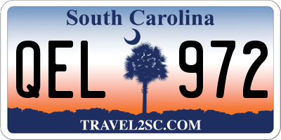 SC license plate QEL972