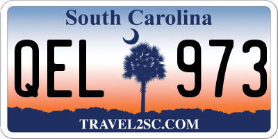 SC license plate QEL973