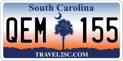 SC license plate QEM155