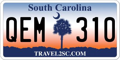 SC license plate QEM310