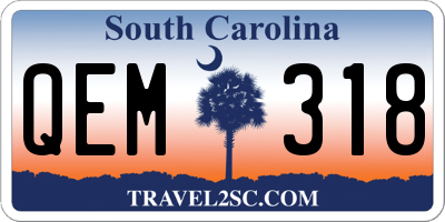 SC license plate QEM318