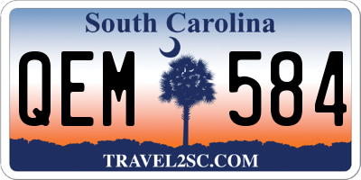 SC license plate QEM584