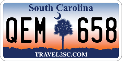 SC license plate QEM658
