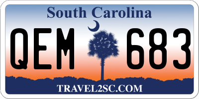 SC license plate QEM683