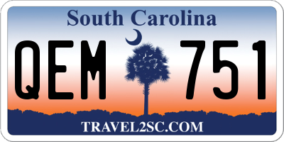 SC license plate QEM751