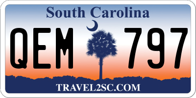 SC license plate QEM797