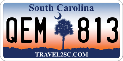 SC license plate QEM813