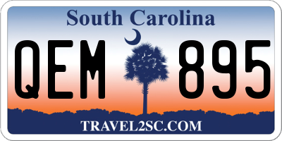 SC license plate QEM895