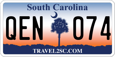 SC license plate QEN074