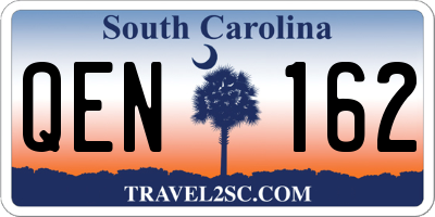 SC license plate QEN162