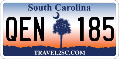 SC license plate QEN185