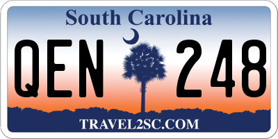 SC license plate QEN248