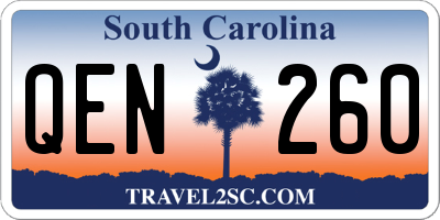 SC license plate QEN260