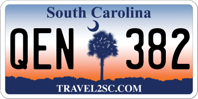 SC license plate QEN382
