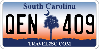 SC license plate QEN409