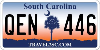 SC license plate QEN446