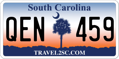 SC license plate QEN459
