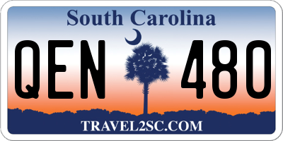 SC license plate QEN480