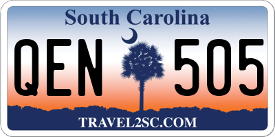 SC license plate QEN505
