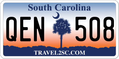 SC license plate QEN508