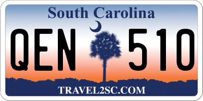 SC license plate QEN510