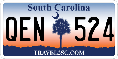 SC license plate QEN524
