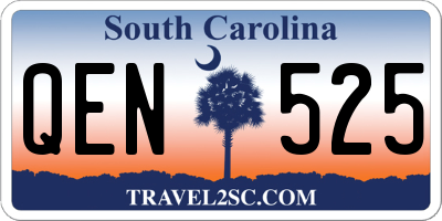 SC license plate QEN525