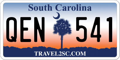 SC license plate QEN541