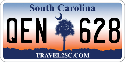 SC license plate QEN628