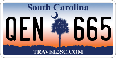 SC license plate QEN665