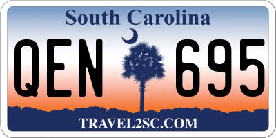 SC license plate QEN695