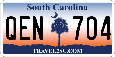 SC license plate QEN704