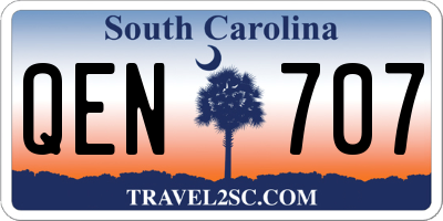 SC license plate QEN707