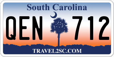 SC license plate QEN712
