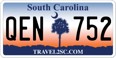 SC license plate QEN752