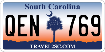 SC license plate QEN769