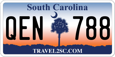 SC license plate QEN788