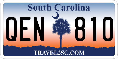 SC license plate QEN810
