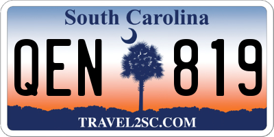 SC license plate QEN819